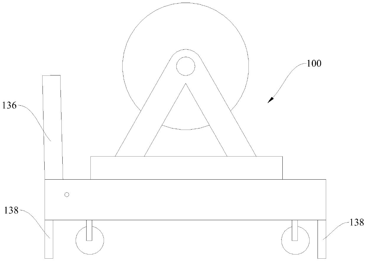 Electrical engineering paying-off positioning device