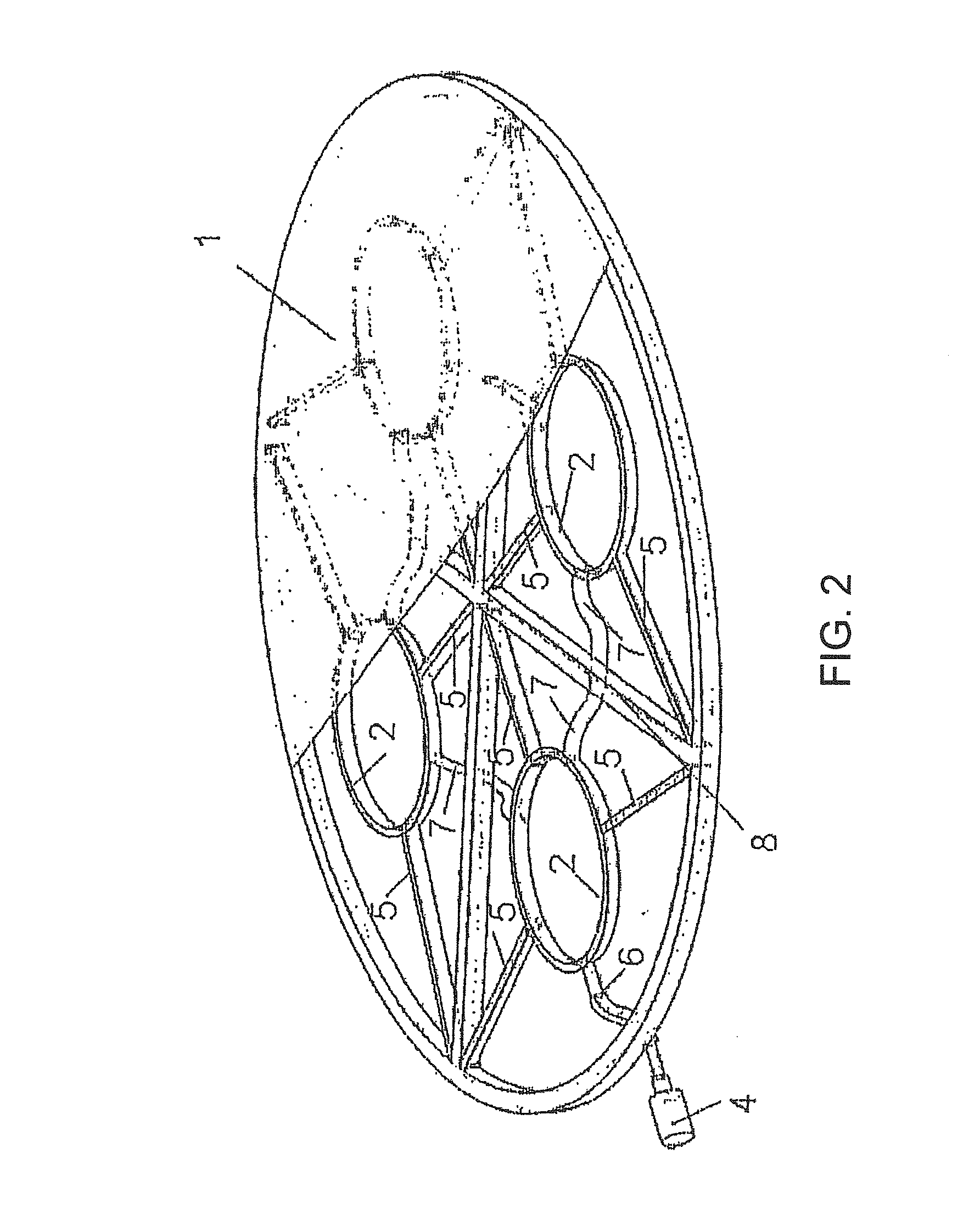 Method and system for ultrasound excitation of structures with various arbitrary geometry