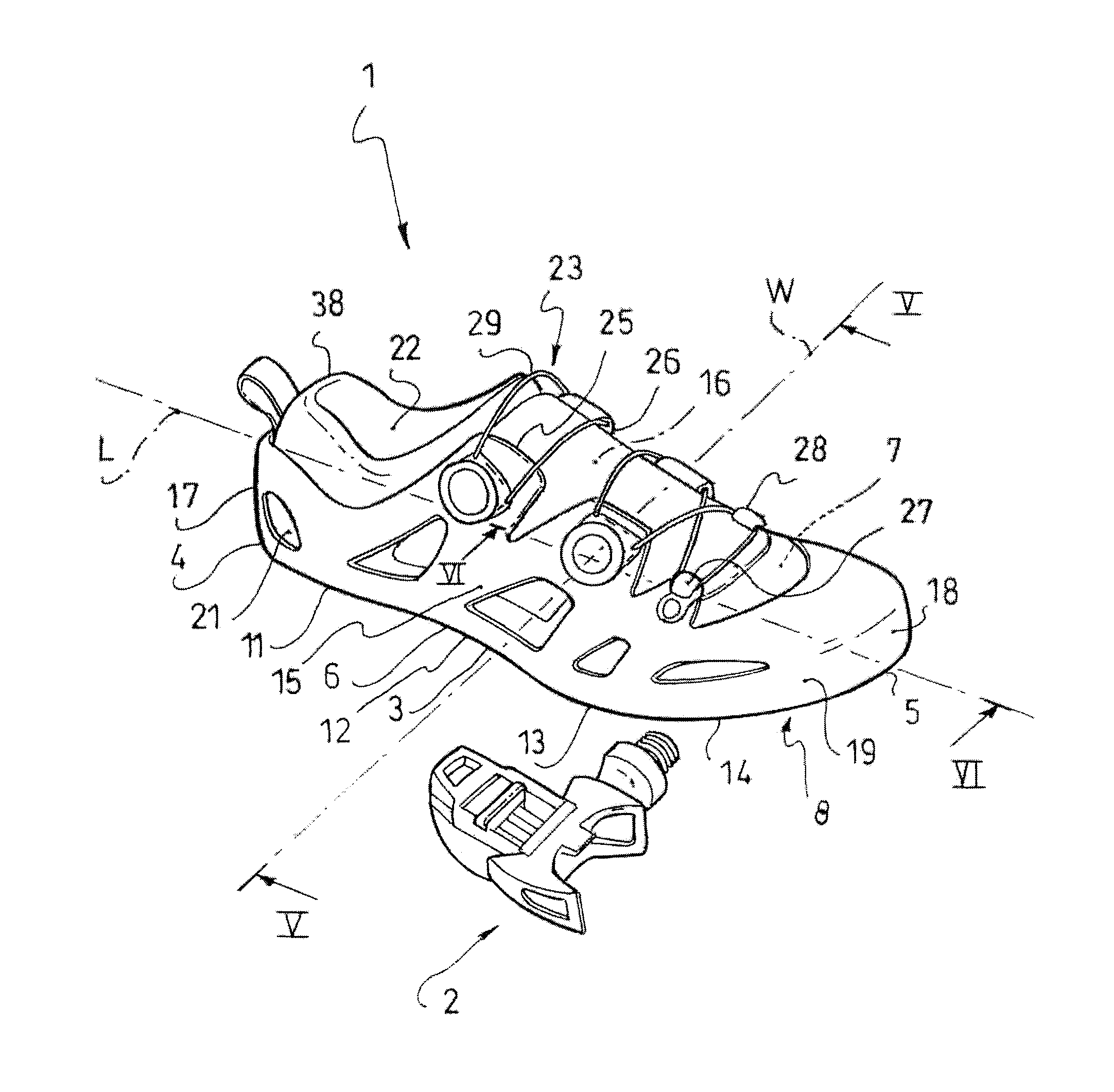 Sports shoe