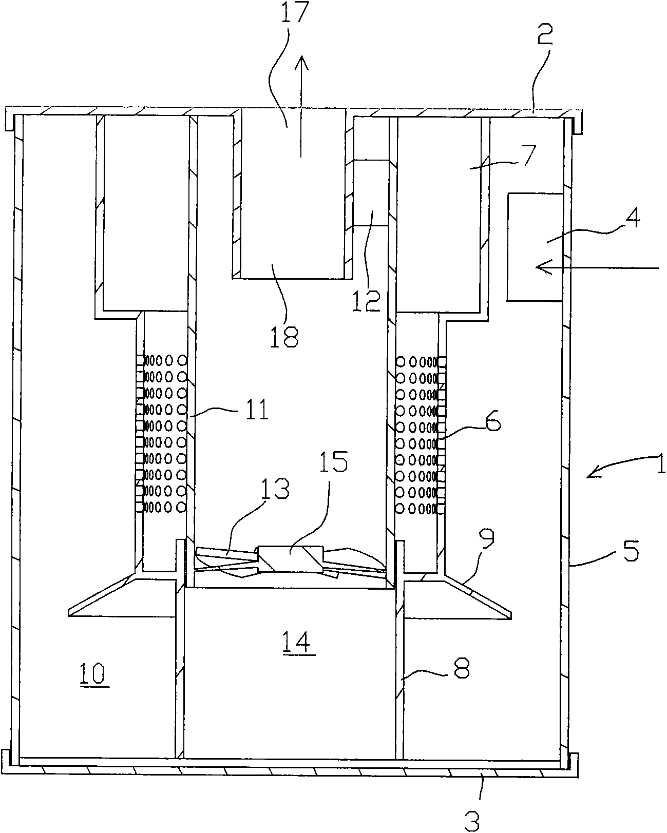 Dust cup device for dust collector