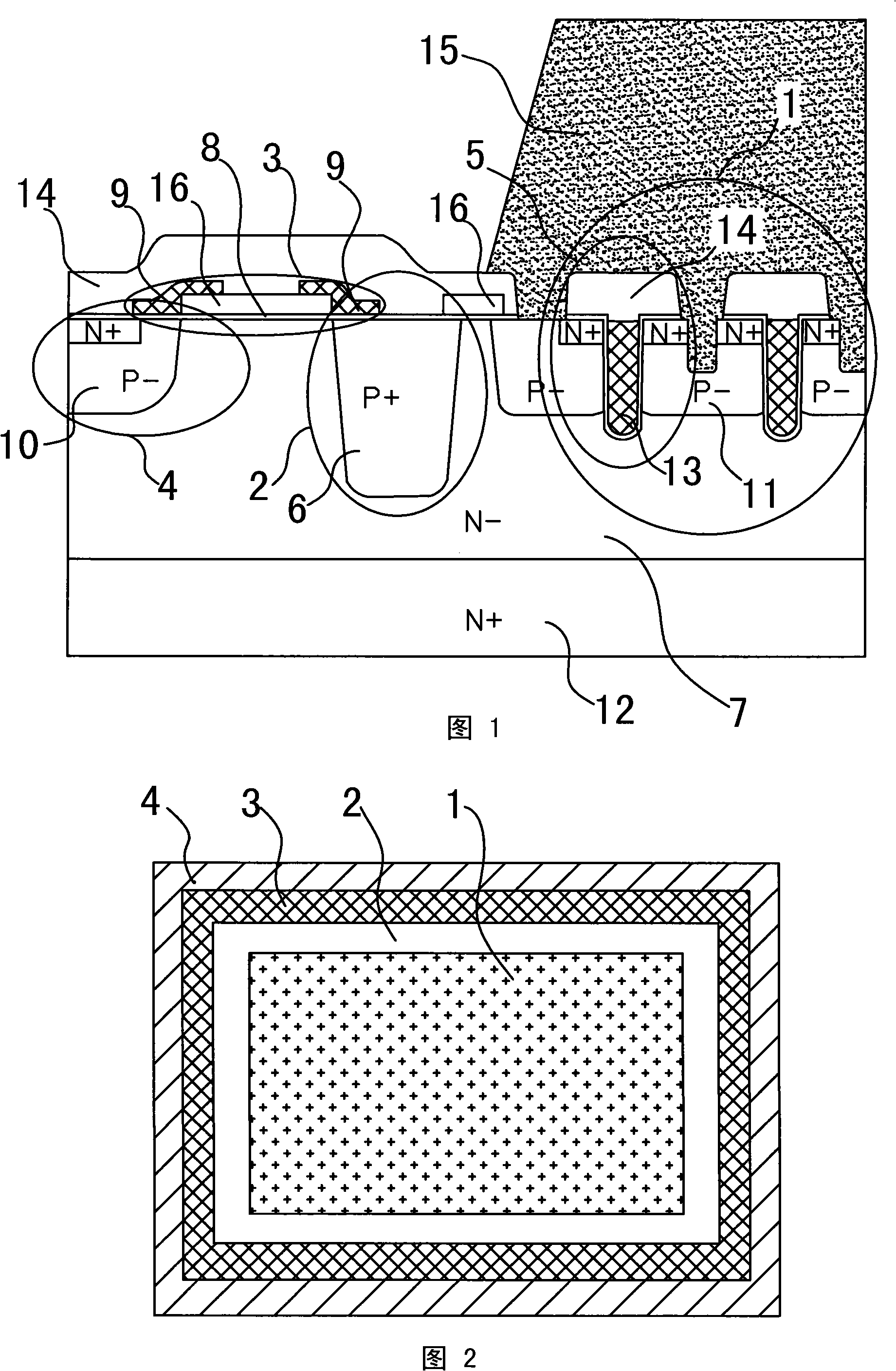 Power MOS field effect pipe with poly-silicon field plate and manufacturing method thereof