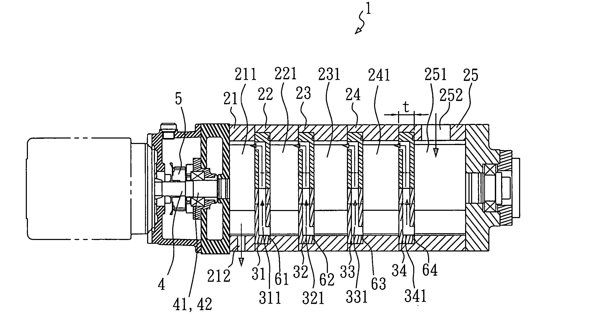 Multi-stage vacuum pump