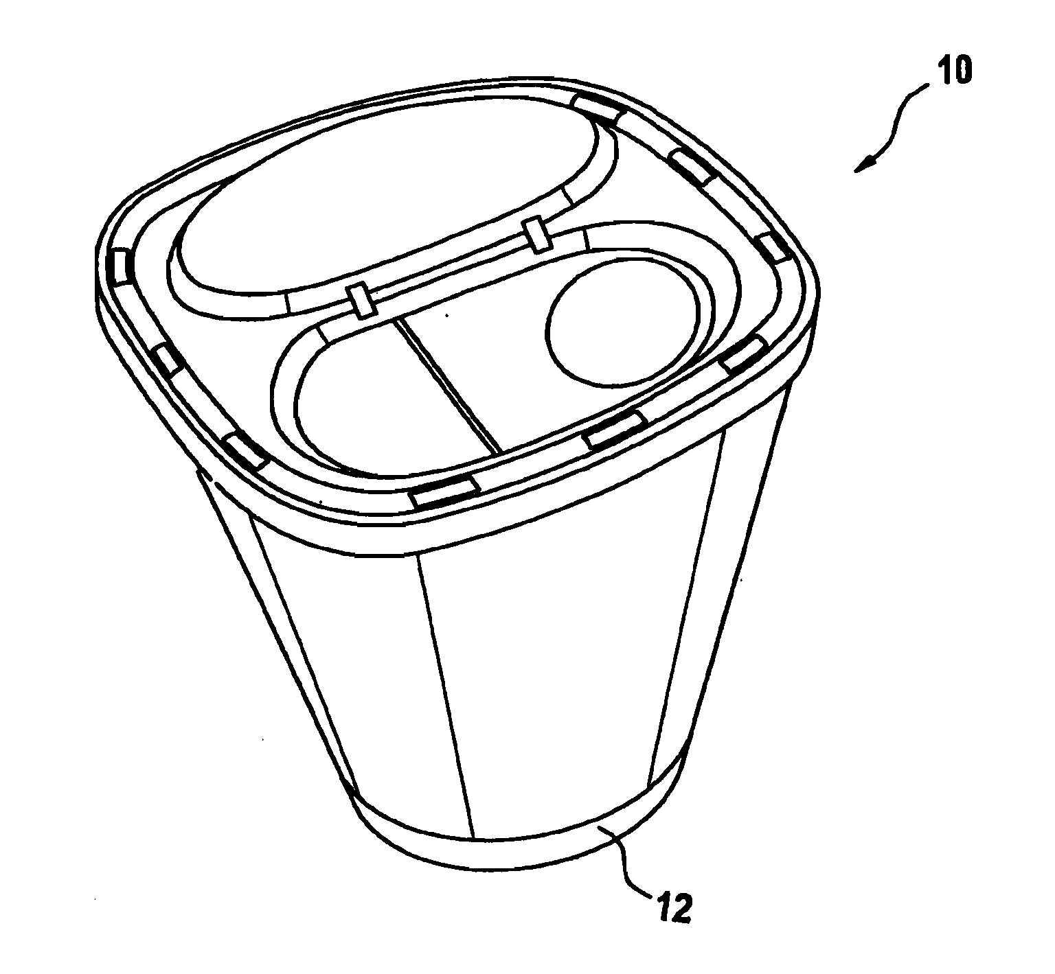 Device for detecting the load and/or fill status of a medical waste container