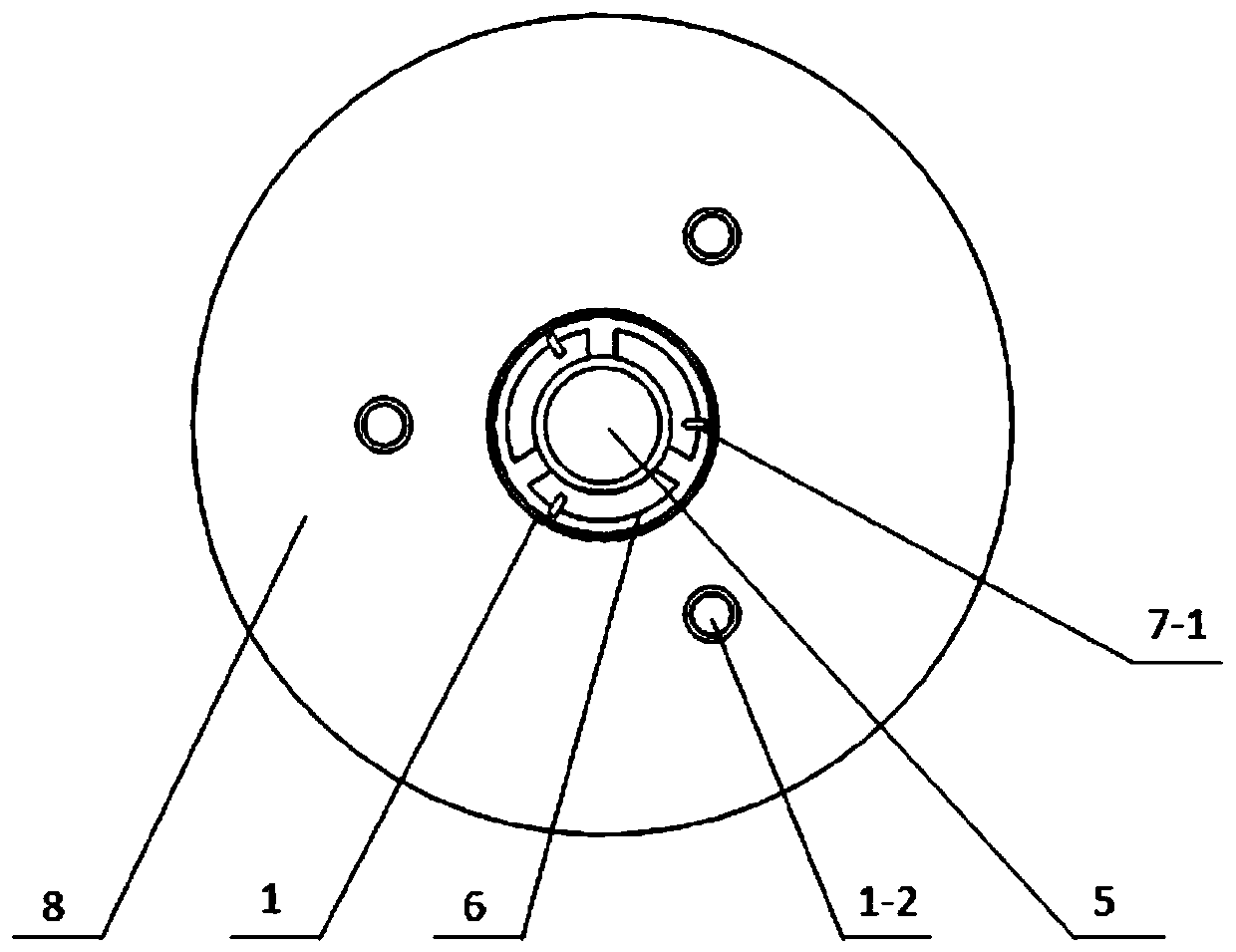 Disc type aircraft taking high pressure gas as power