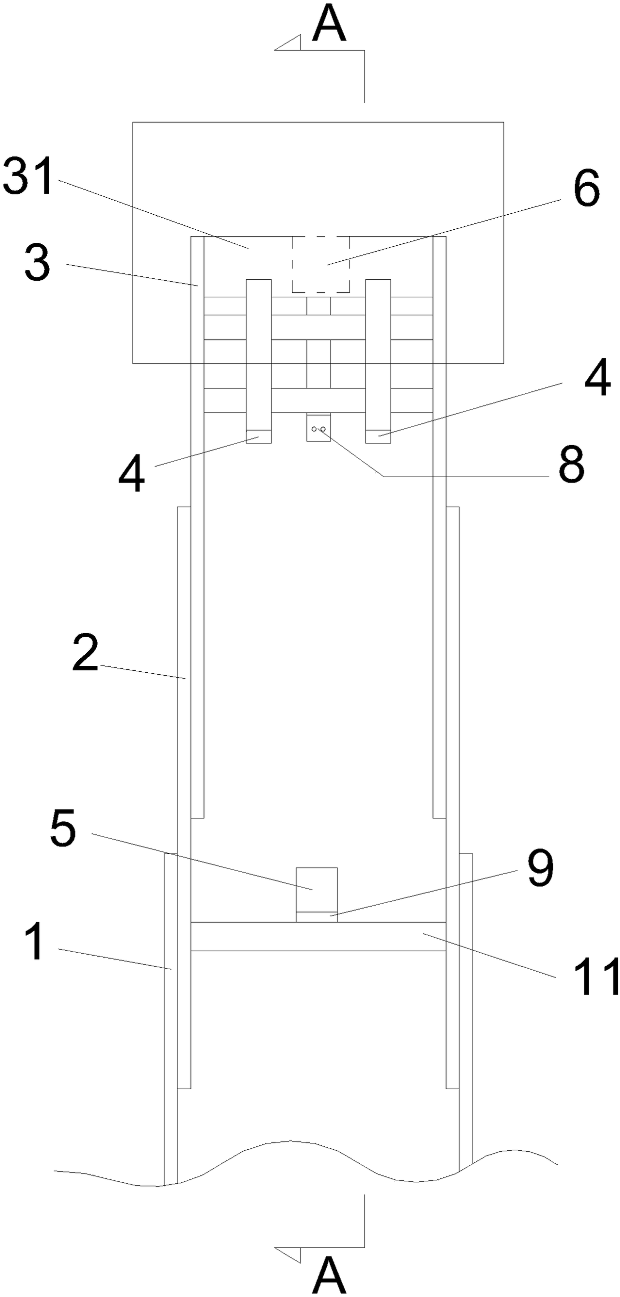 High-mount fork truck shooting system with wireless charging function and apparatus thereof