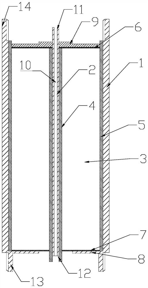 Ultrahigh-voltage coaxial thin-film capacitor, parallel capacitor device and application in high-energy electric pulse energy storage equipment