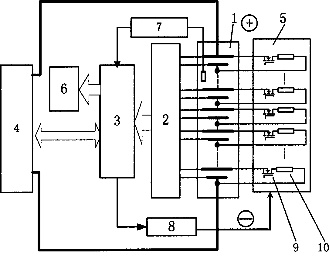 Automatic equalizing charging device for series-connected battery set