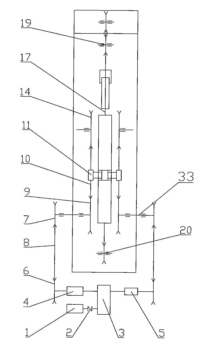 Single-motor bilateral-drive energy-saving chain type pumping unit