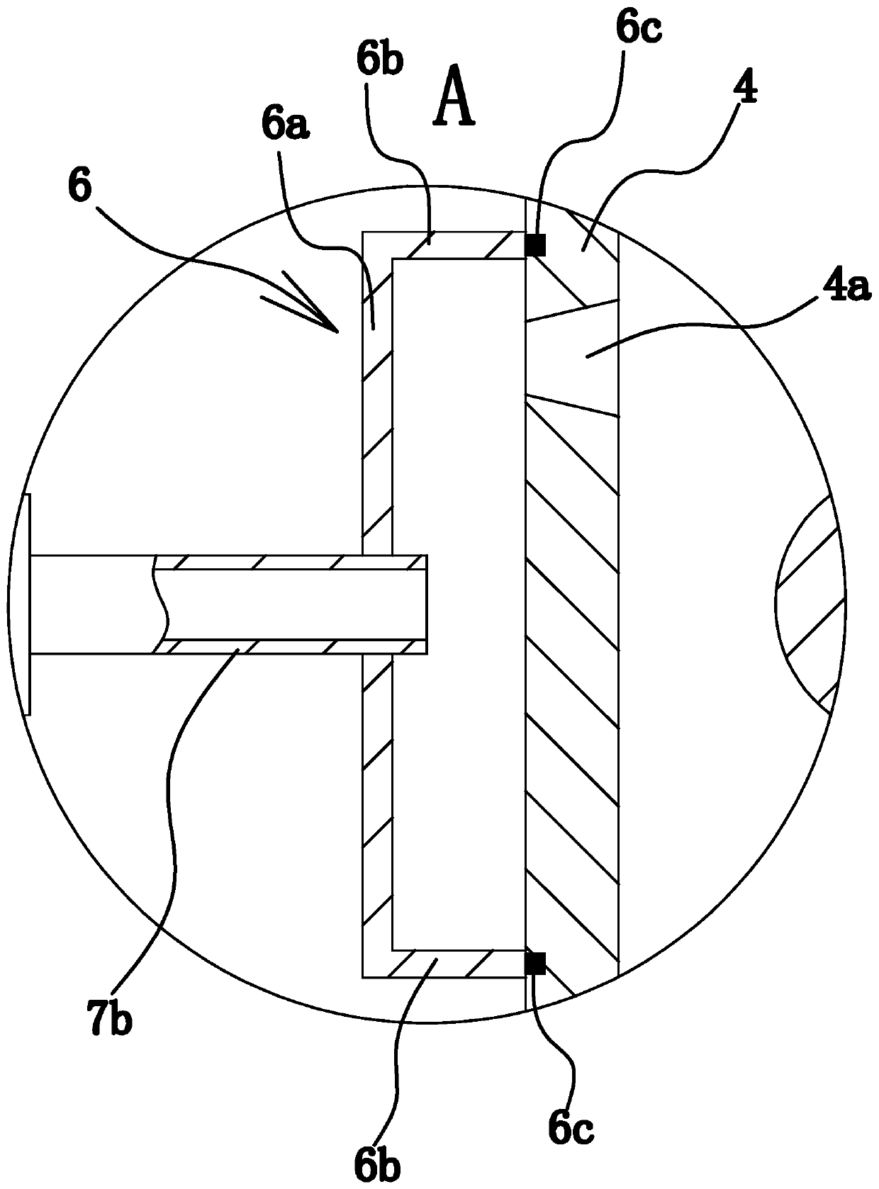 Stirring mechanism of glass fiber cloth gluing device