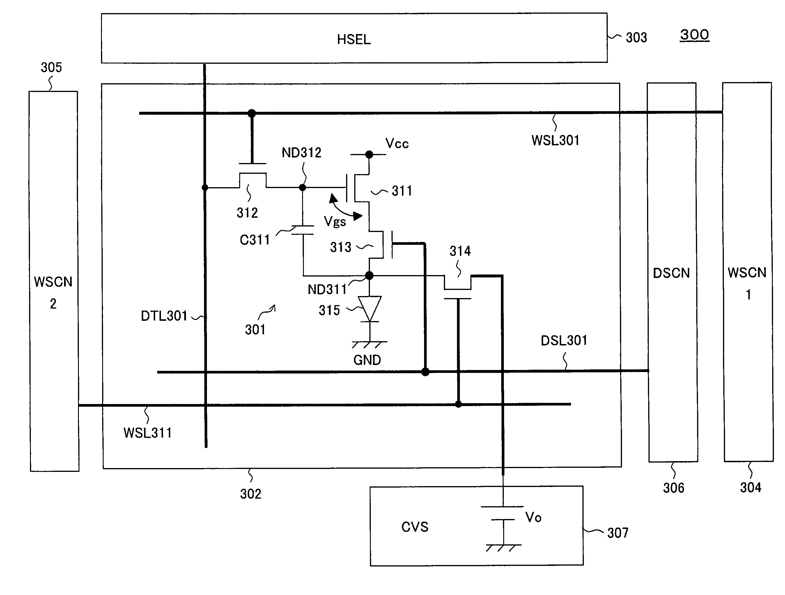 Pixel circuit, display unit, and pixel circuit drive method