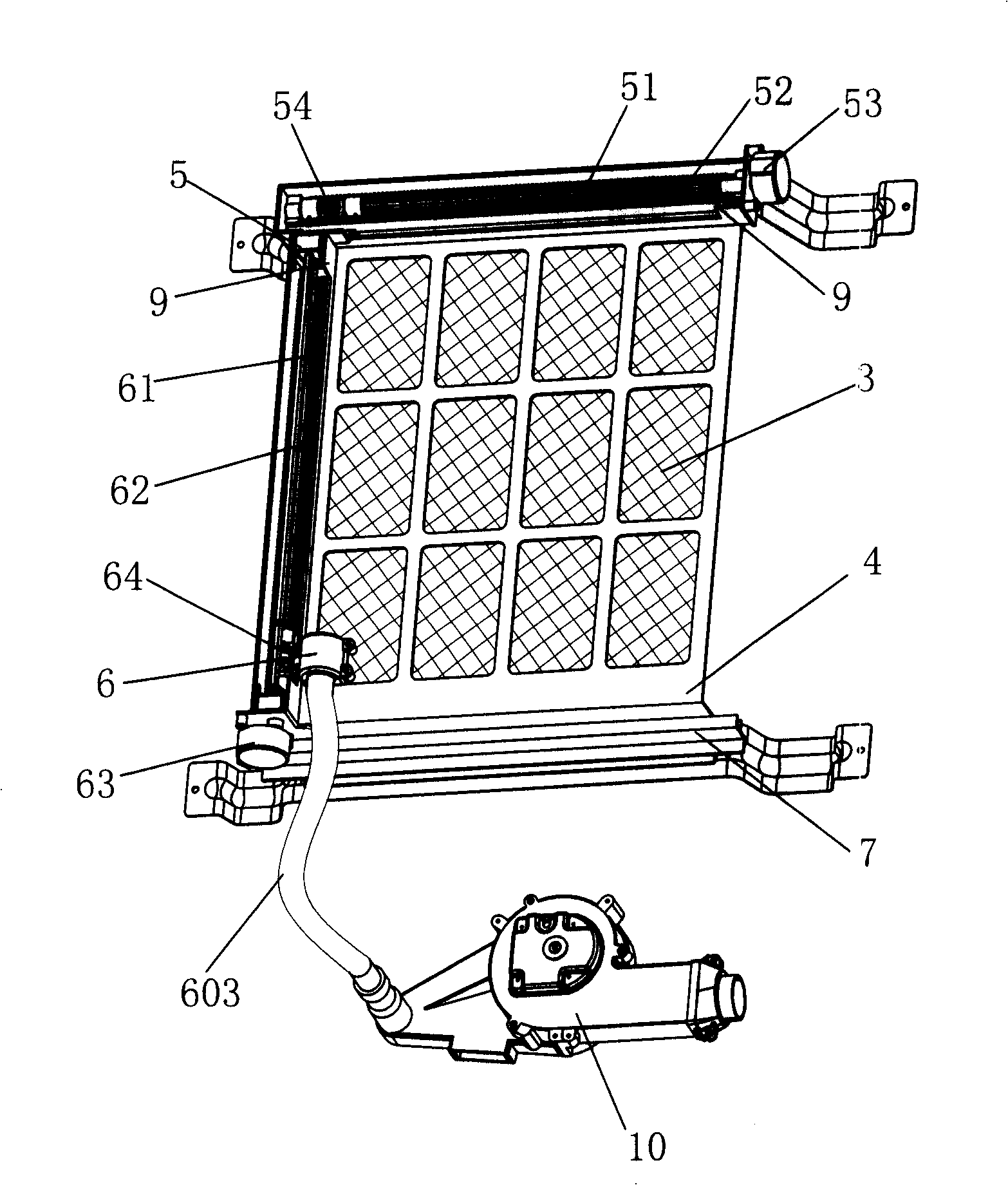 Cabinet air-conditioner dust gauze self-cleaning device and operation method thereof