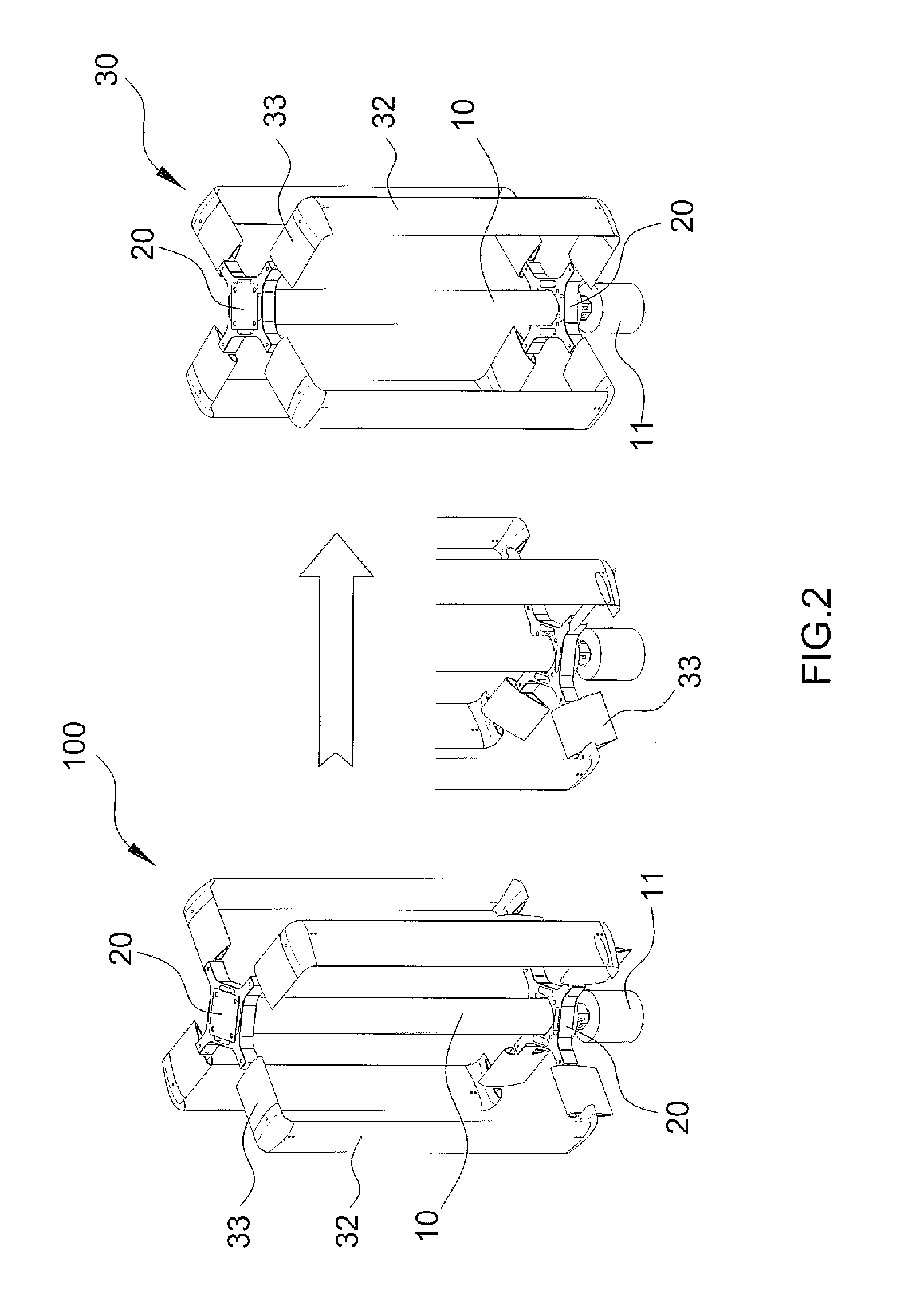 Wind Turbine Device Having Rotor for Starting Up and Avoiding Overspeed