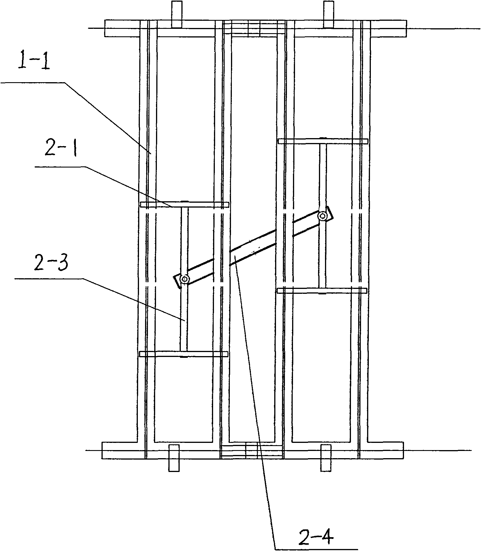Hoisting method of machine set generator stator and special mechanism thereof