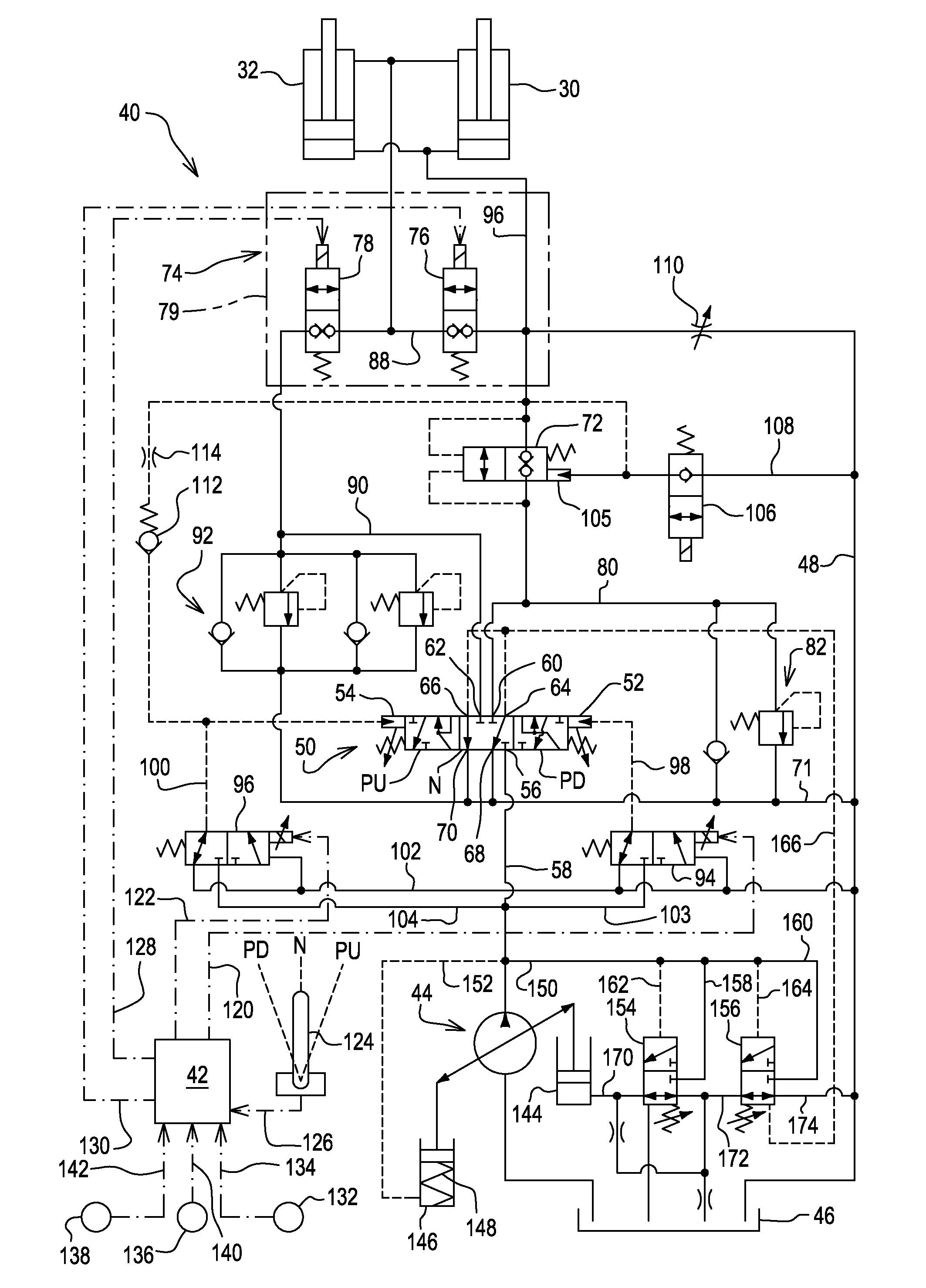 Regenerative Hydraulic Circuit For Dump Truck Bin Lift Cylinder