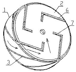 Longitudinal magnetic contact structure of vacuum arc-extinguishing chamber