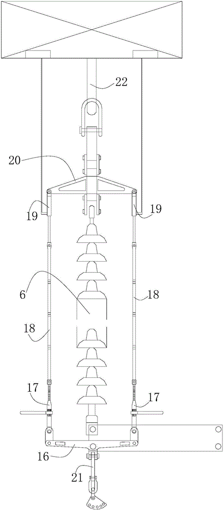 Method for live replacement of +/-500kV DC line strain tower insulator string