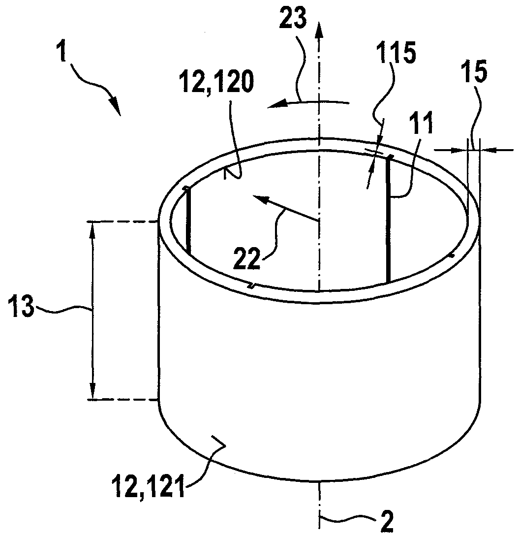 Rare earth element ring magnet with means for receiving foreign particles