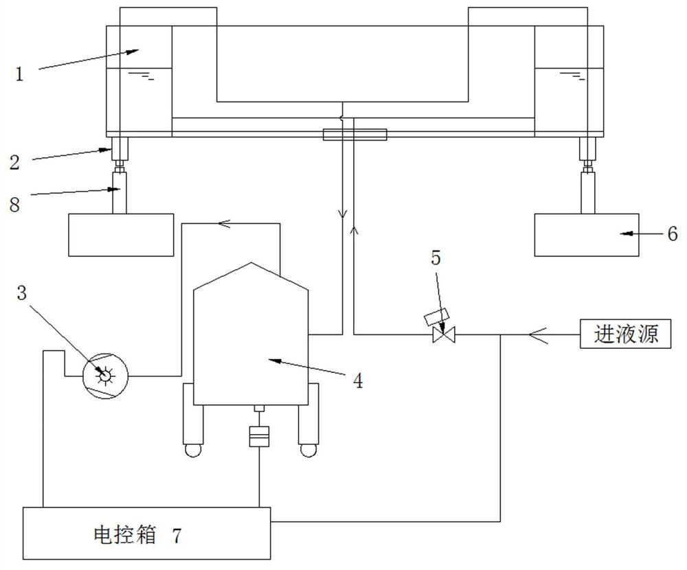A vacuum pumping device for a waterline filling machine