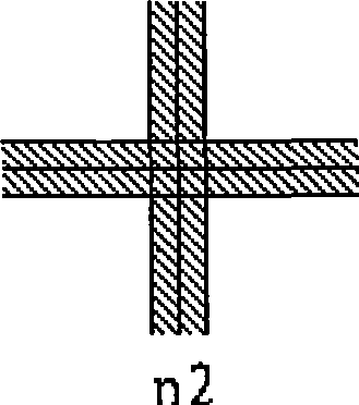 Circuit layout construction for measuring whether concave falls are generated by copper wire