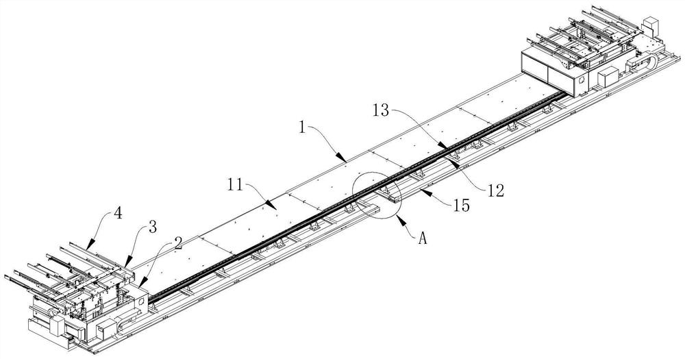 Automatic feeding and blanking device for large-size cover plates