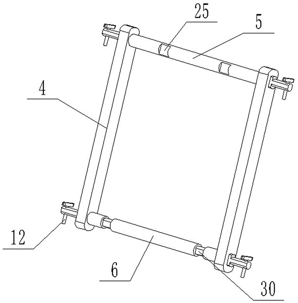 Adjustable frustum-shaped scaffold easy to assemble and disassemble