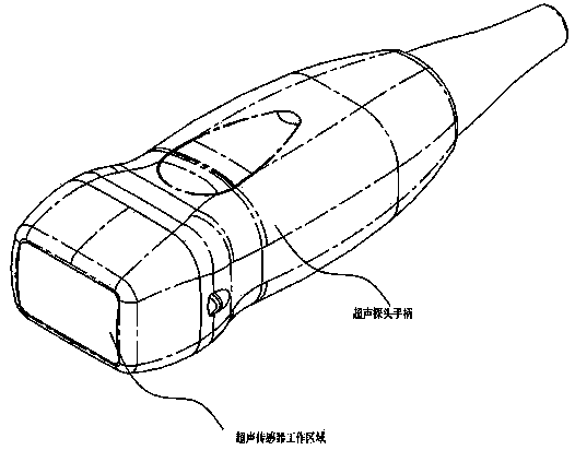 Laparoscope ultrasonic probe sensor for improving physical positioning accuracy and probe thereof