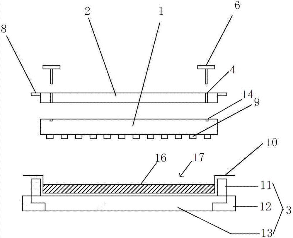 LED module and method for pouring glue on surface of LED module