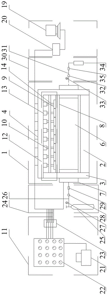 Device for measuring mining influenced coal permeability and using method thereof