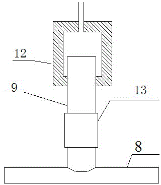 Device for measuring mining influenced coal permeability and using method thereof