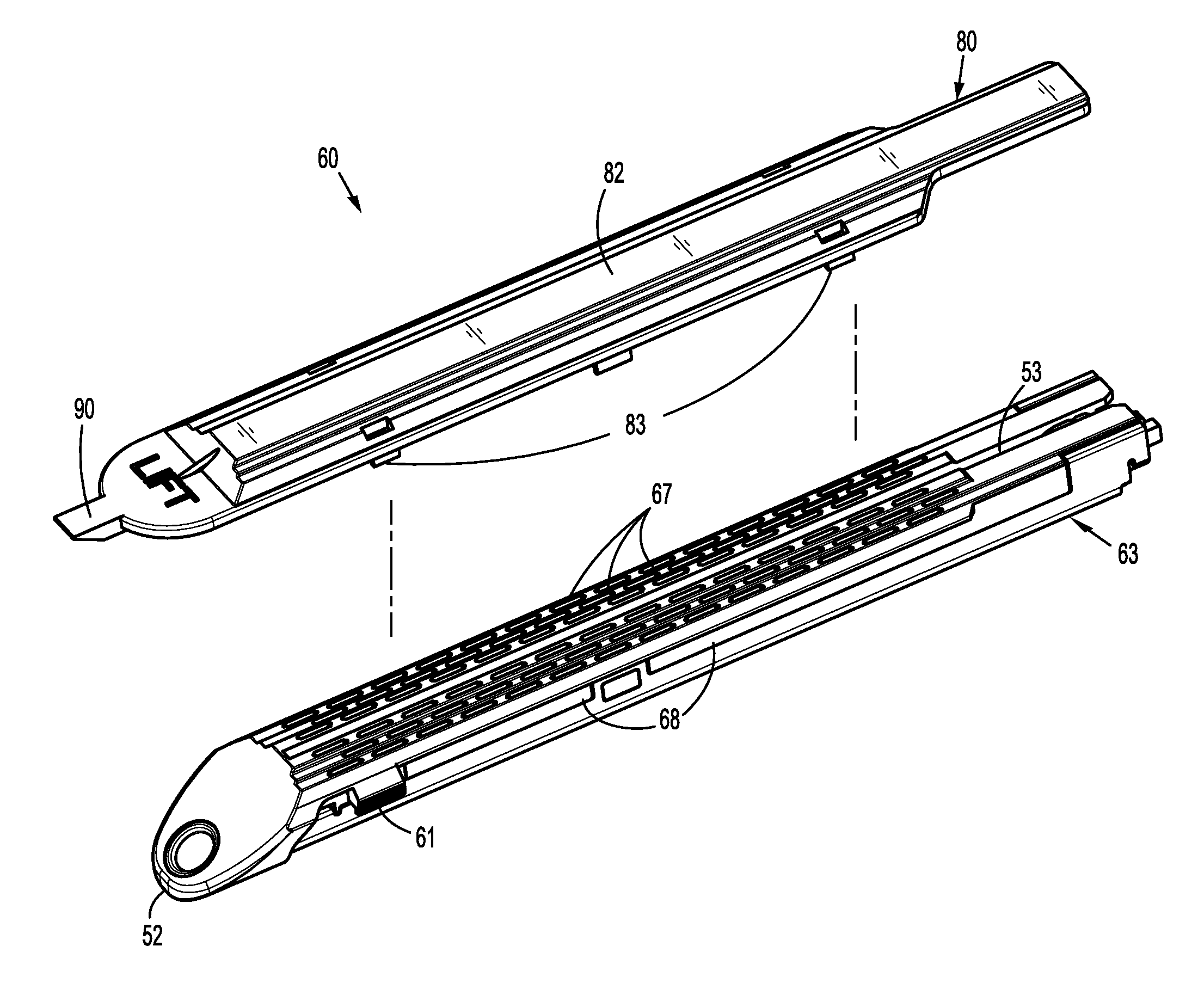 Staple cartridge with shipping wedge