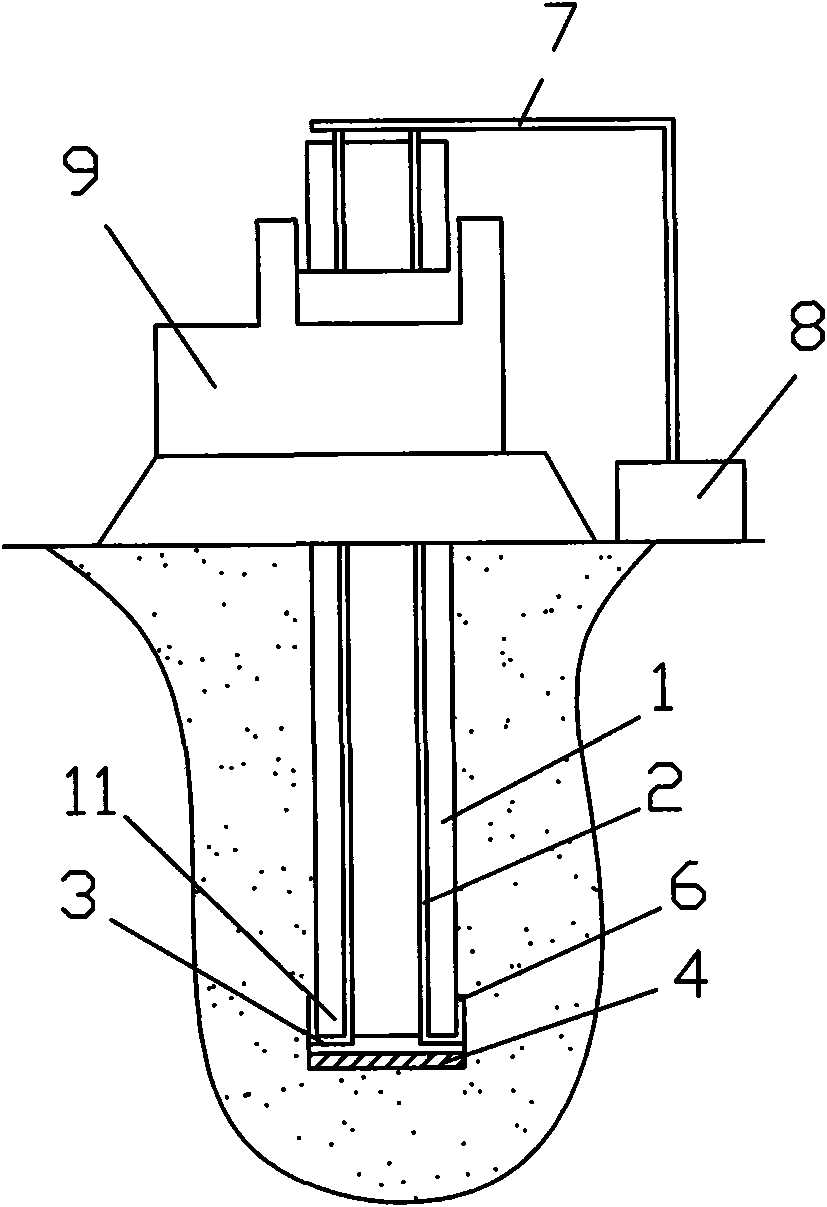 Non soil taking hole guiding process for sinking prestressed pipe pile or prefabricated square pile