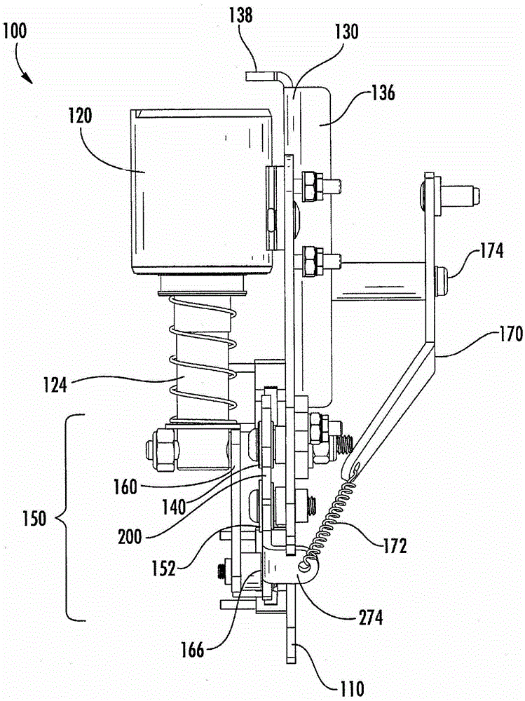 Double stroke mechanical latch mechanism