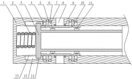 Decompression structure applied to conveyance of natural gas pipeline