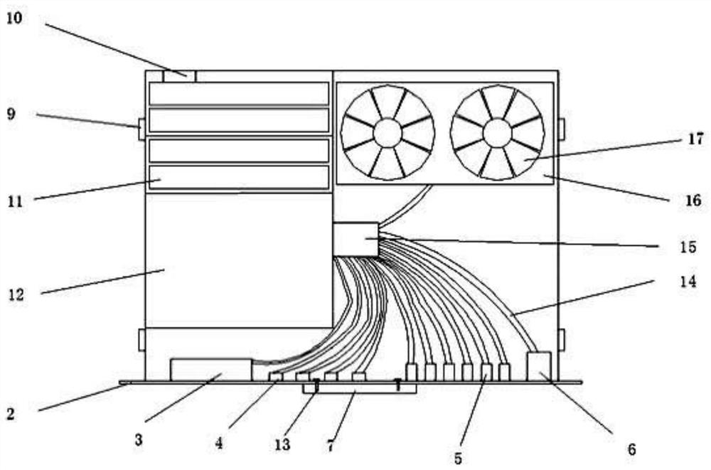 Cabinet subrack adopting lithium ion high-performance battery pack