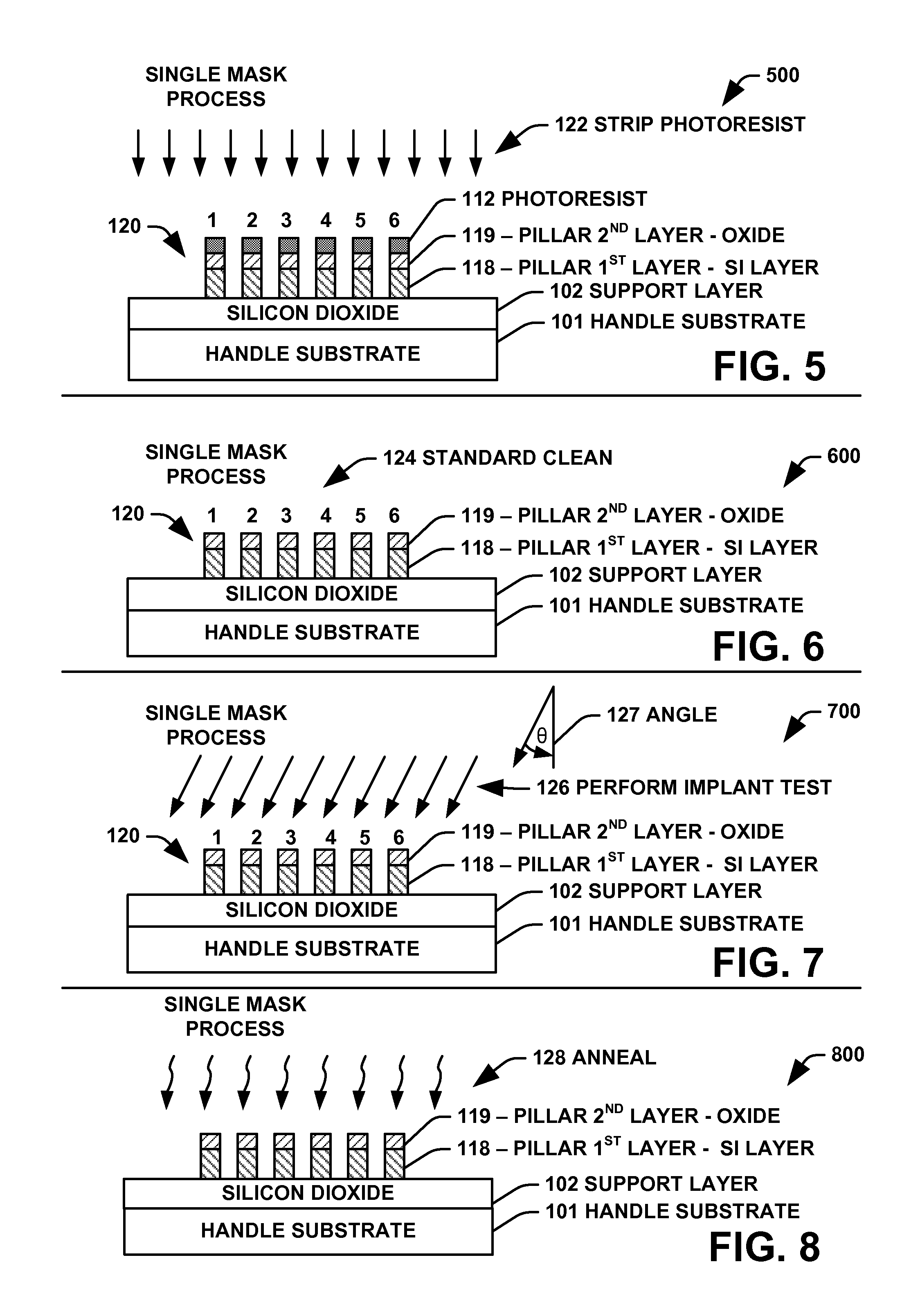 Structures and methods for measuring beam angle in an ion implanter