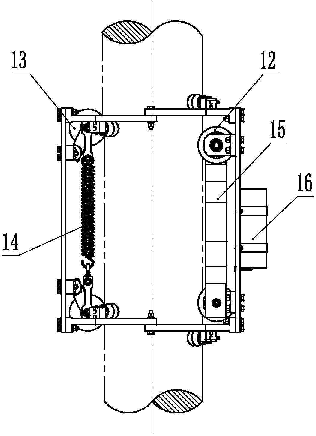 Lightweight carbon fiber cable climbing robot with detection system and its method for cable detection