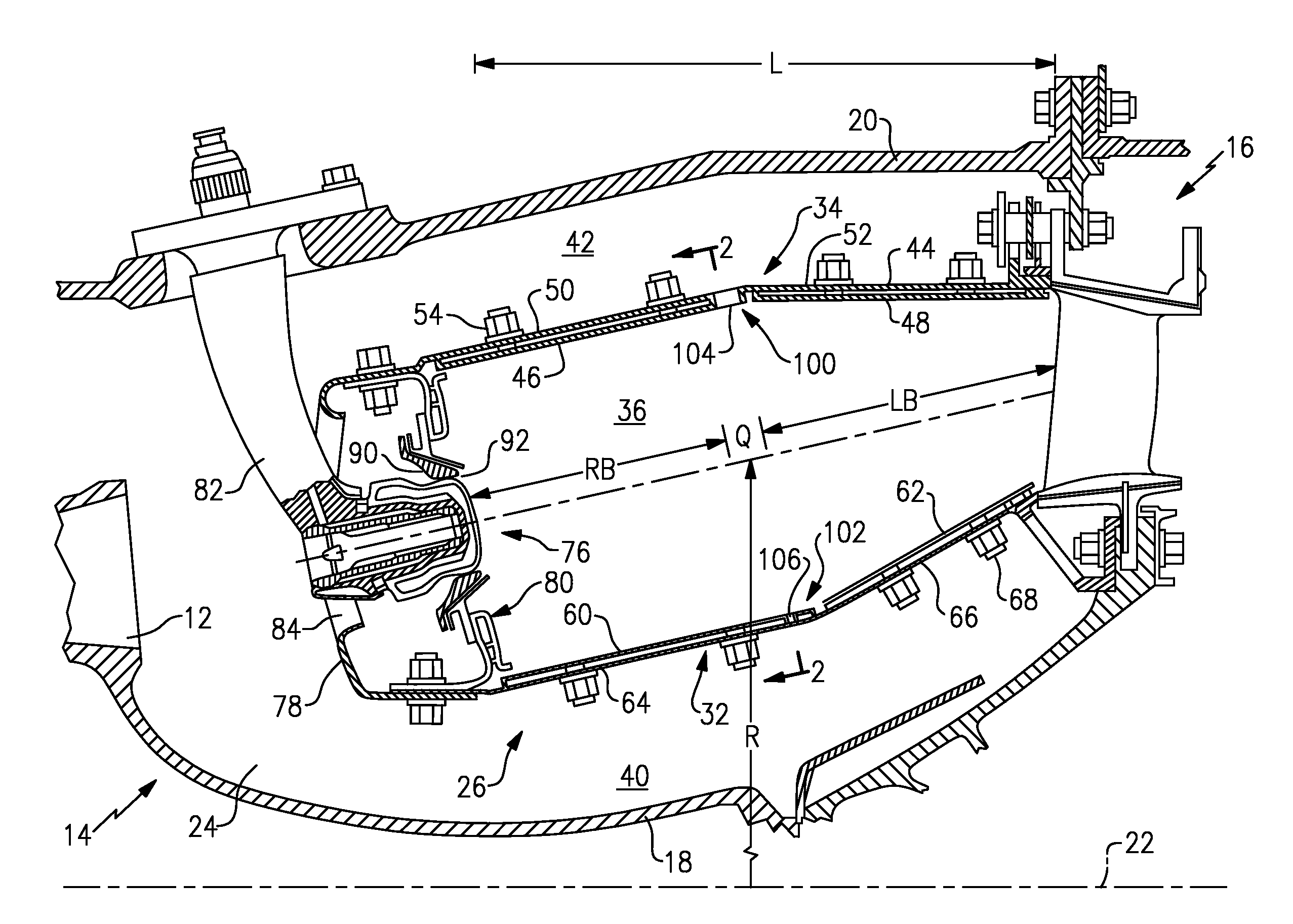 Hole pattern for gas turbine combustor