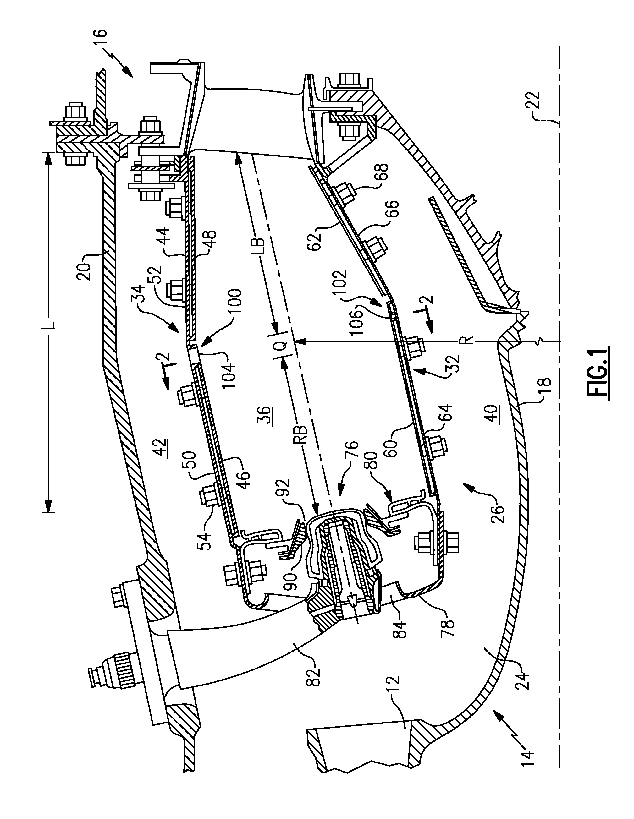 Hole pattern for gas turbine combustor