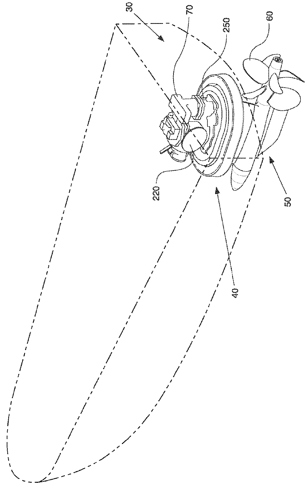 Serviceable marine pod steering brake system