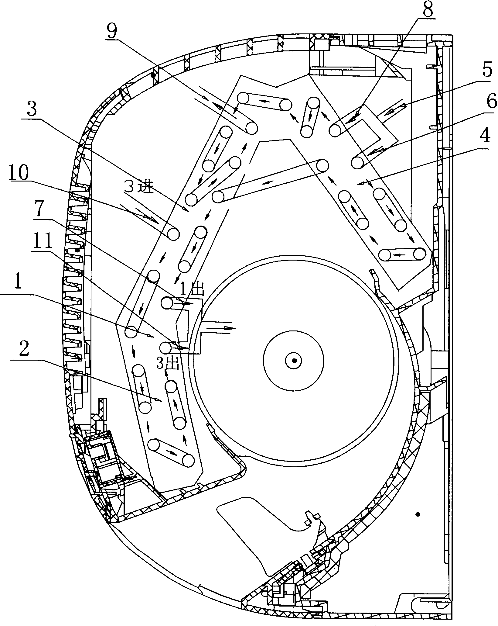 High-efficiency air-conditioner heat exchanger