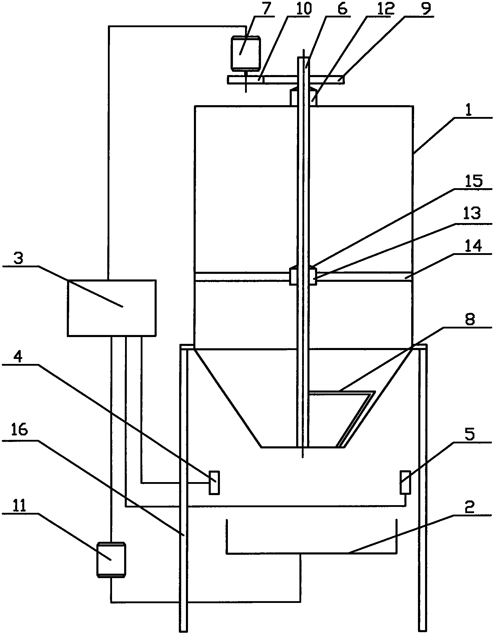 Storage bin with arch breaking device