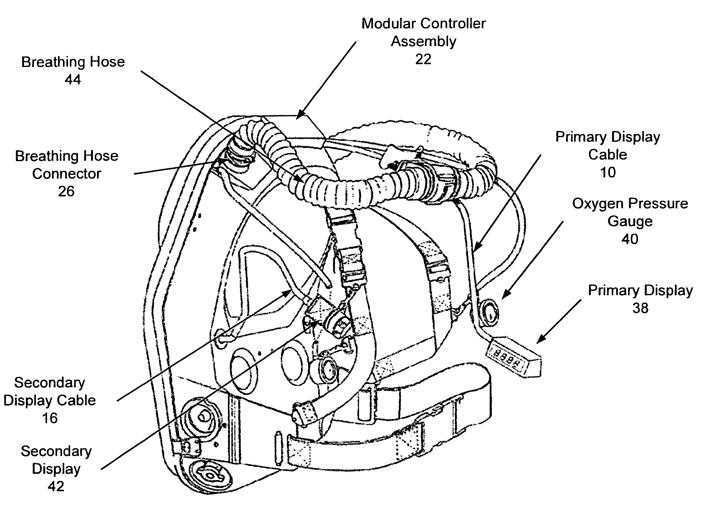 Self contained breathing apparatus modular control system
