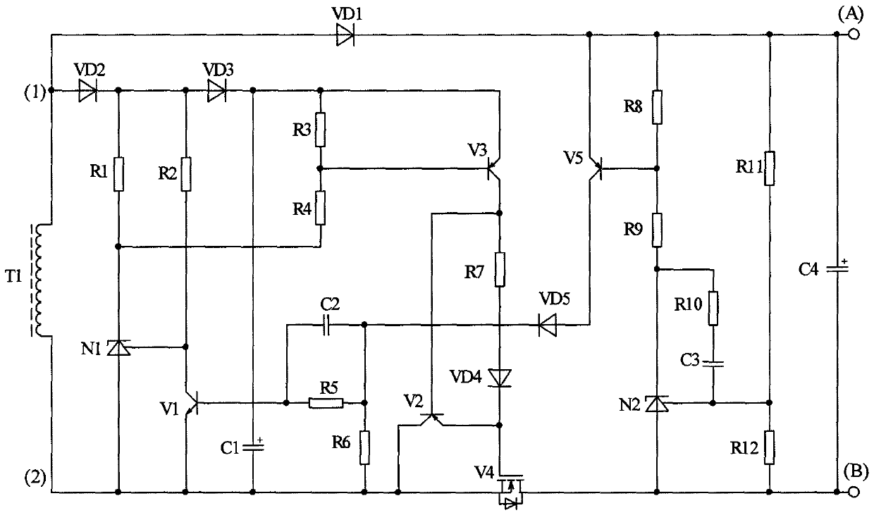 Secondary voltage regulator circuit