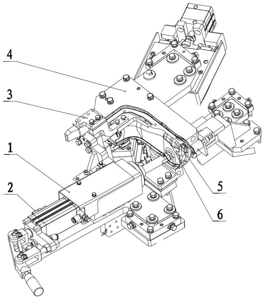 Method for achieving one-time forming of welding seam of chassis suspension shell structure