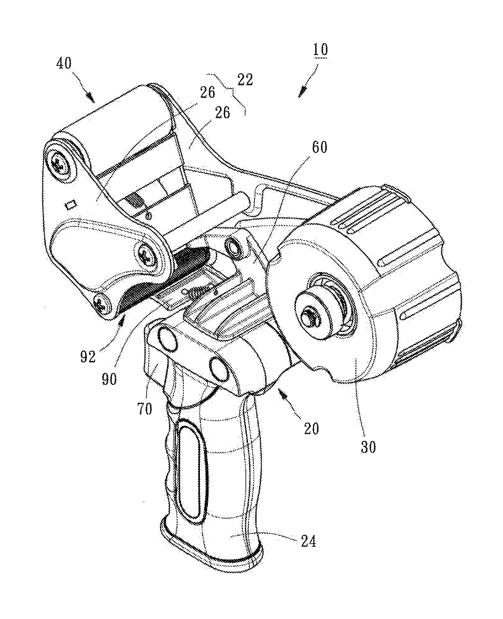 Trigger-Operated Adhesive Tape Displenser