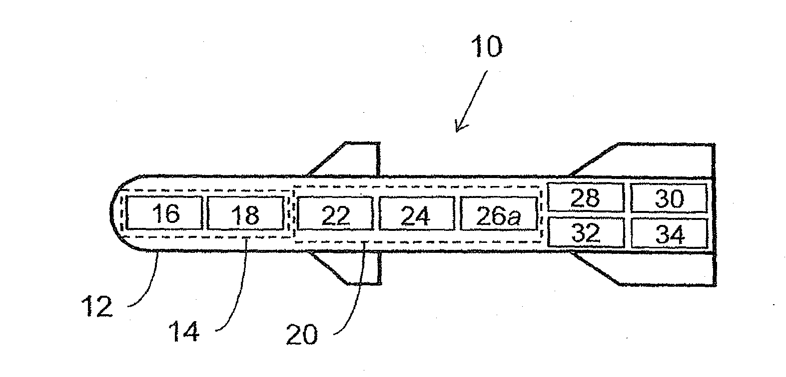 Missile system with navigation capability based on image processing