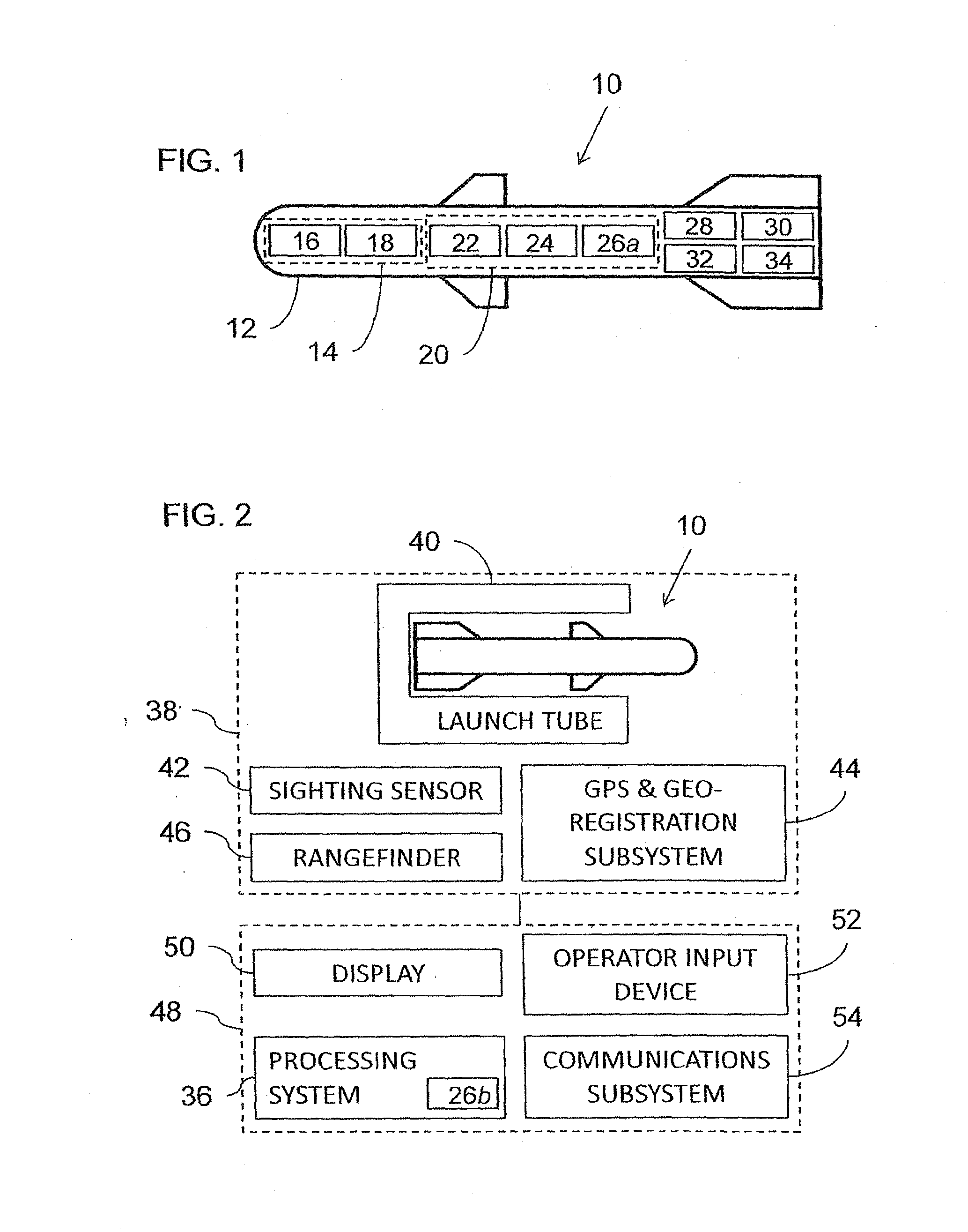 Missile system with navigation capability based on image processing
