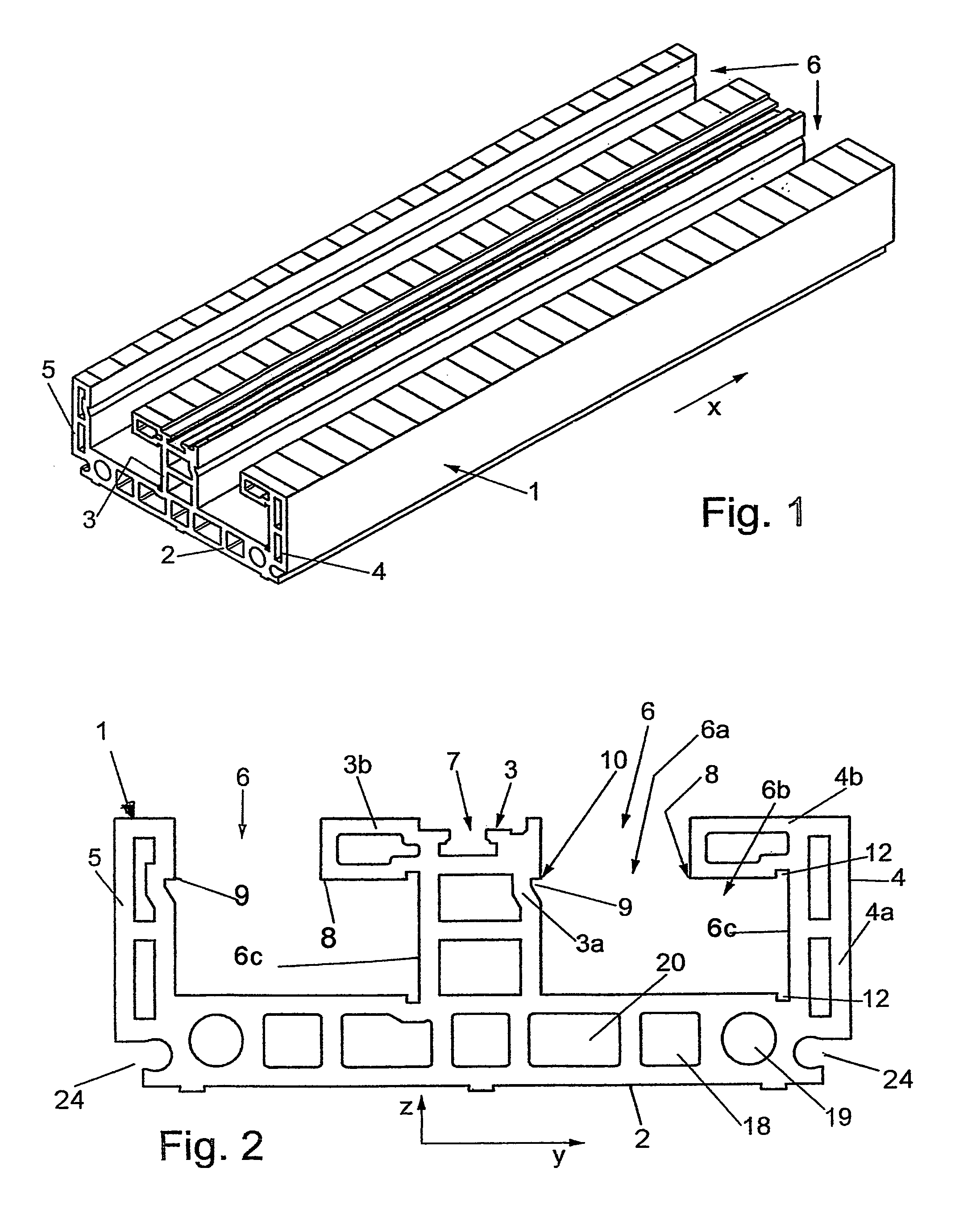 Apparatus for mounting electrical and mechanical components on a support body