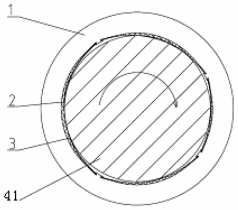 Measuring device for dynamic cooling of radial dynamic pressure air bearing