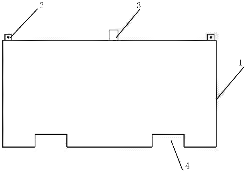Road isolating afforestation trough and manufacturing method thereof
